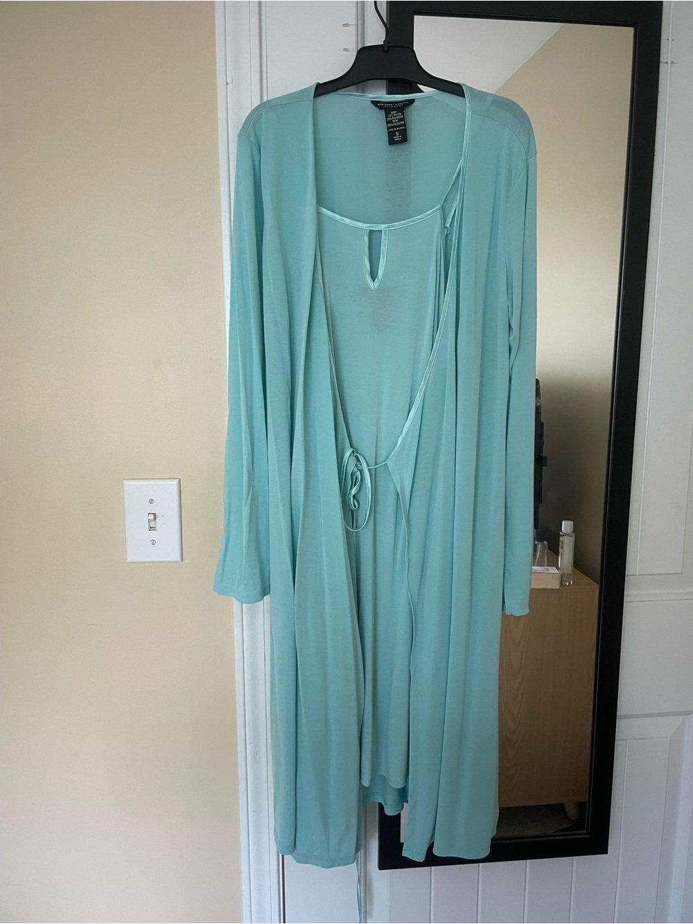 New York & Company light blue Robe and Nightgown Set